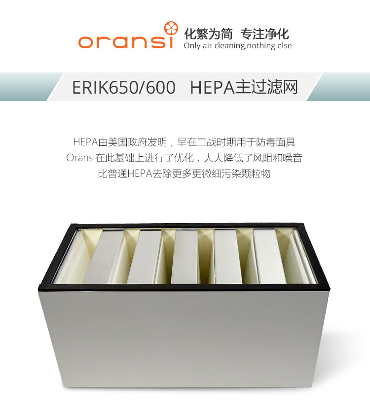 ERIK650/600 HEPA主過濾網(wǎng)1