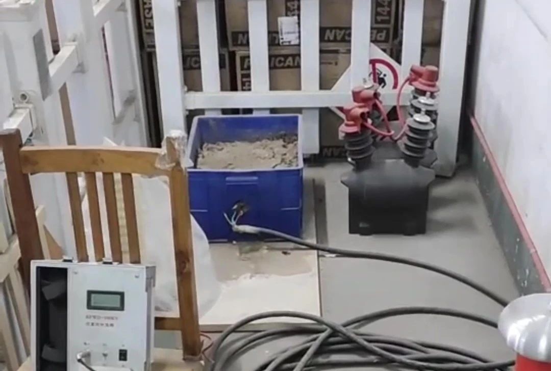 電纜故障測試現(xiàn)場