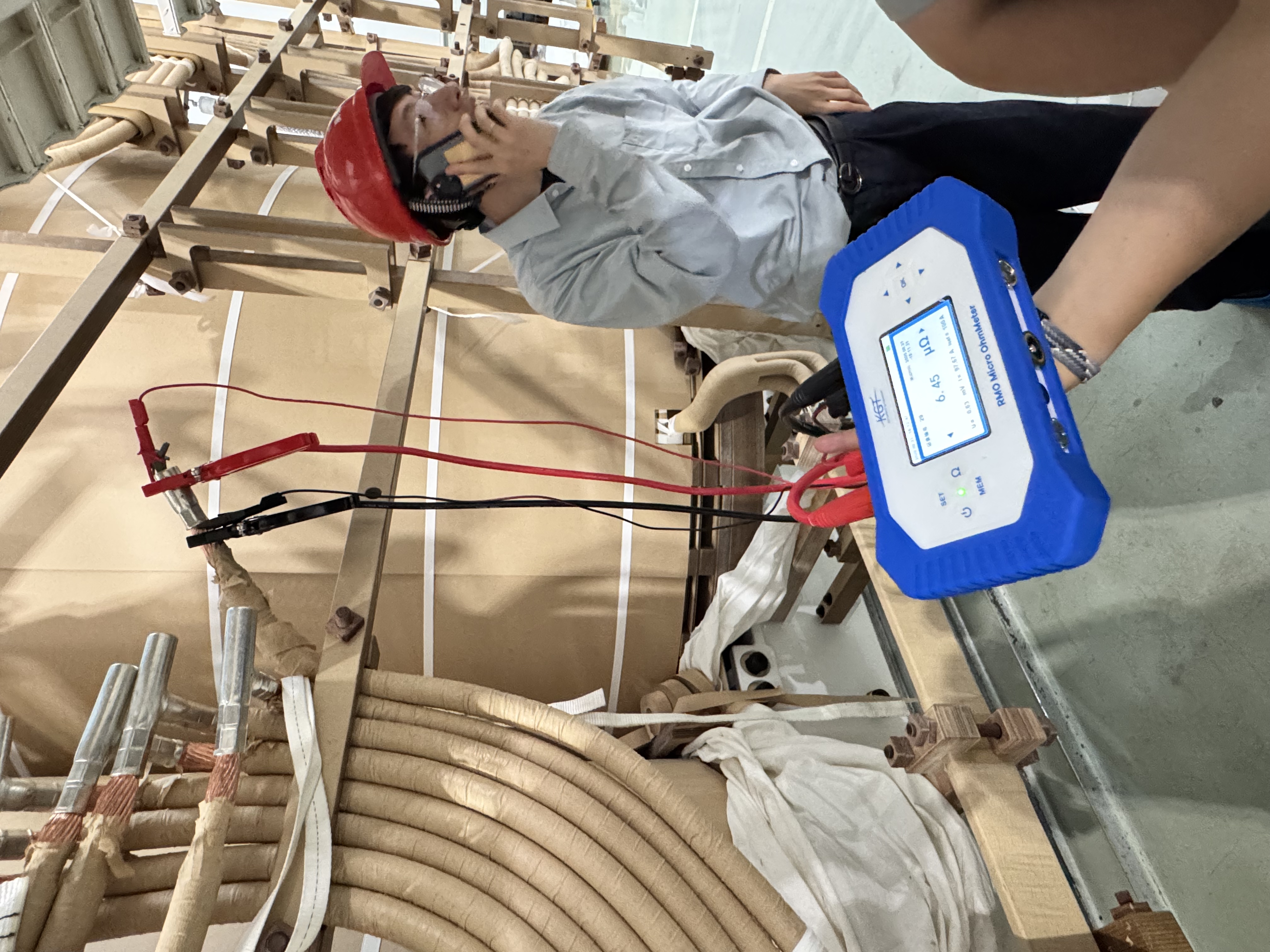 白駒手持回路電阻測(cè)試儀現(xiàn)場(chǎng)