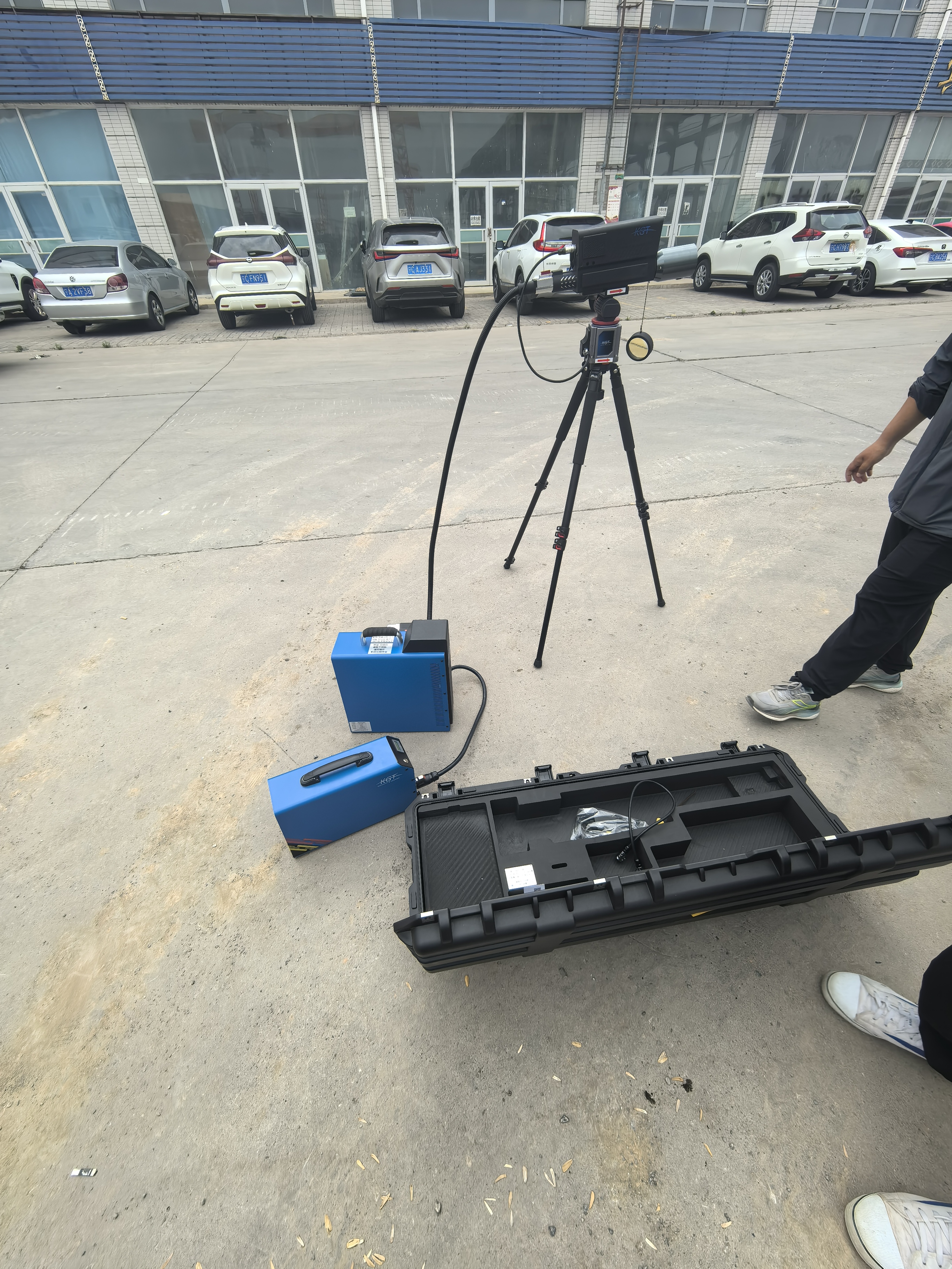 激光清障儀現(xiàn)場